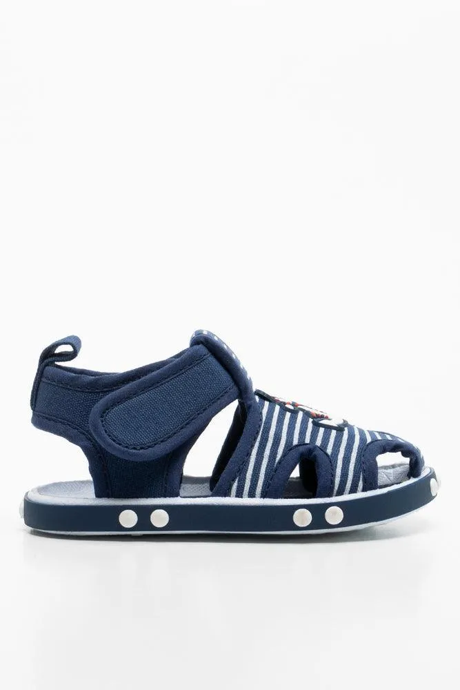 Anchor Stripe Sandal Navy