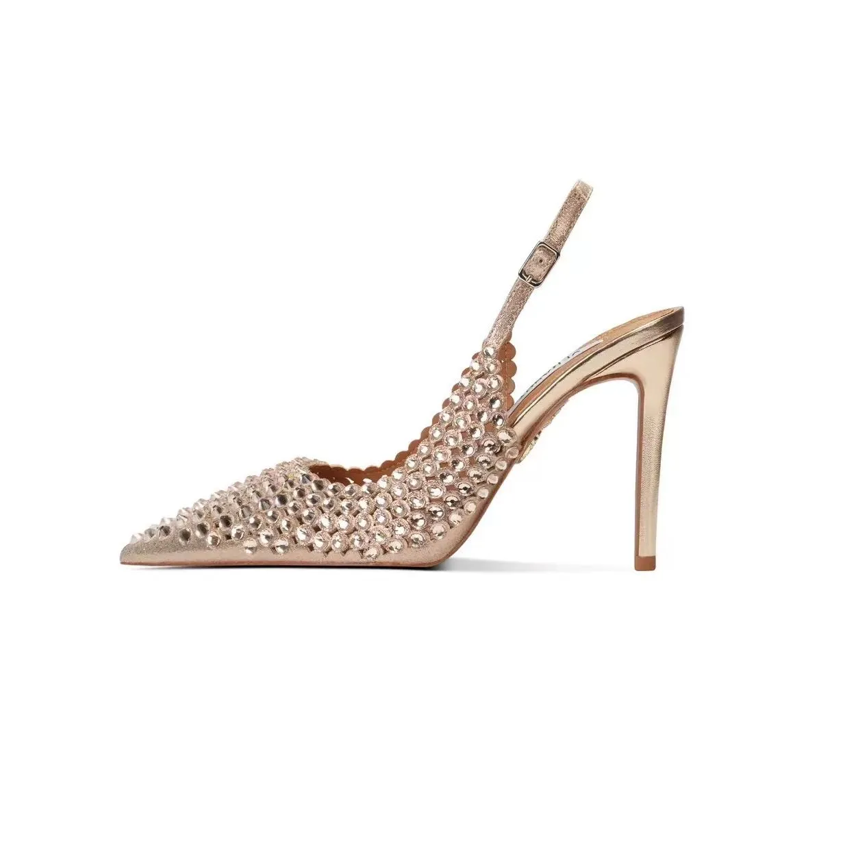 Funki Buys | Shoes | Women's Metallic Bling Bridal Slingbacks